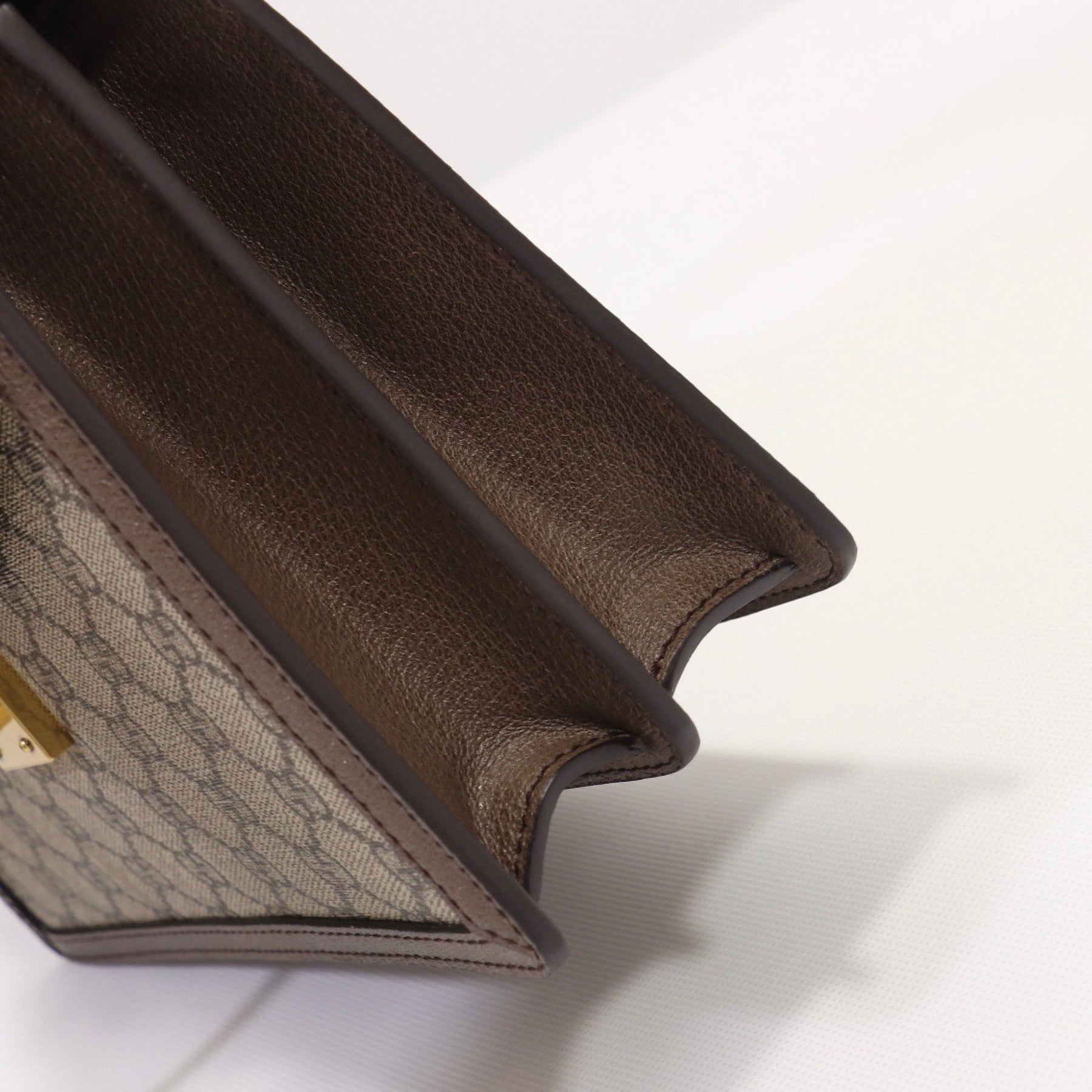 Bolsa GG Ophidia Pequena Bege com Alça Superior 25cm