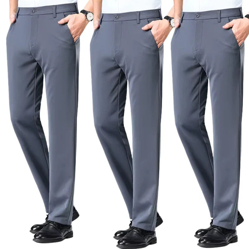 COMPRE 2 LEVE 3 | Calça Social Clássica Alfaiataria + Cinto de Brinde