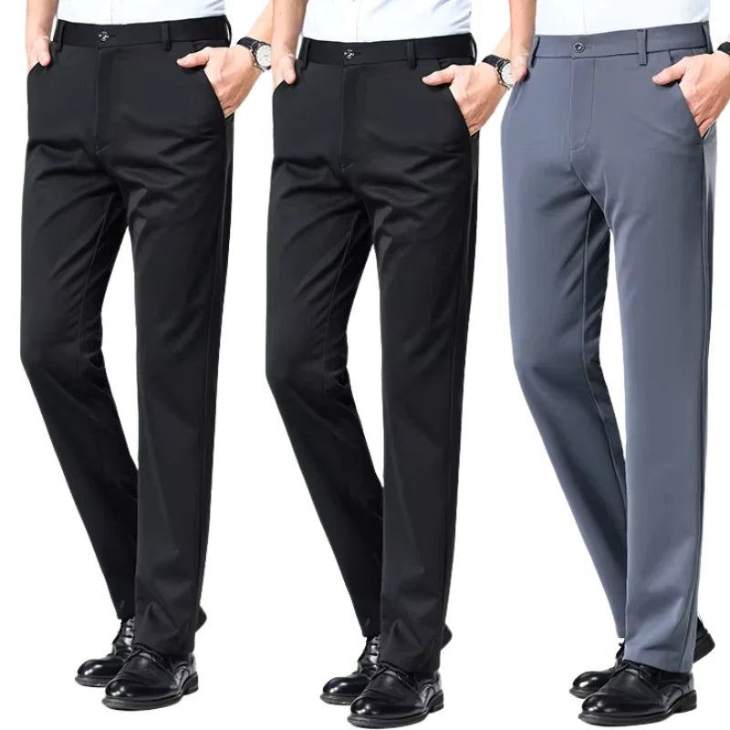 COMPRE 2 LEVE 3 | Calça Social Clássica Alfaiataria + Cinto de Brinde