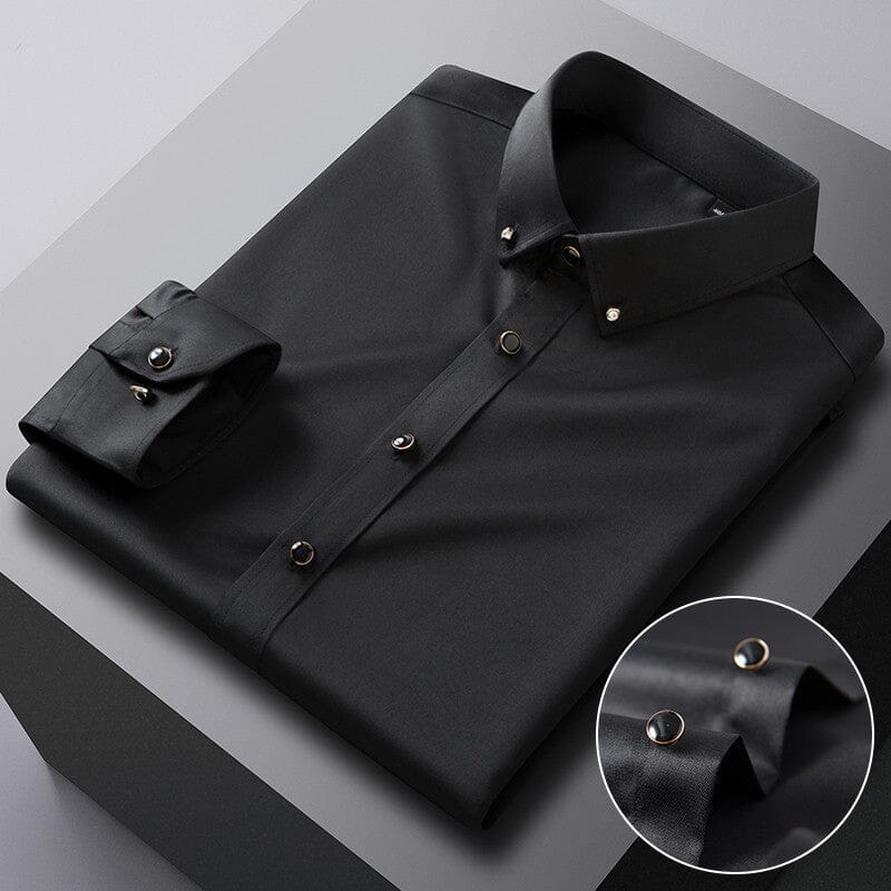 Camisa Social Slim  Seda Gelo