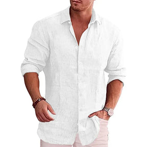 Camisa de Linho Masculina Porto